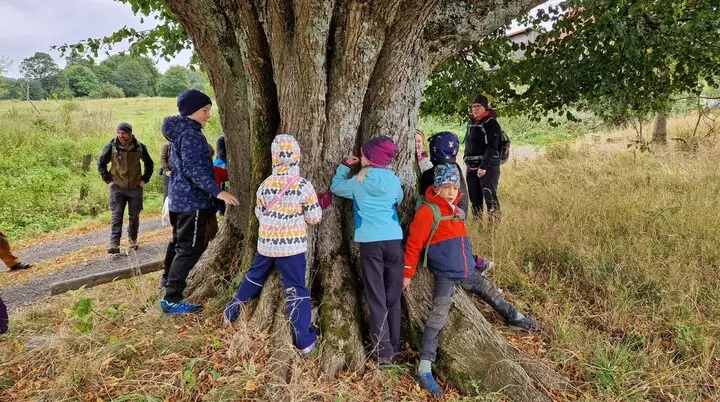 Unsere Familiengruppe unterwegs mit den Rhönrangern | © DAv Sektion Fulda